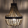 Kralen Hanglamp Wit S Rosalie 40 x 30,5 cm