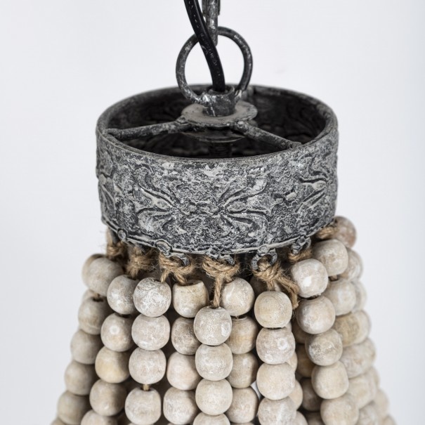 Rene Houtman Kralen Hanglamp Wit S Rosalie 40 x 30,5 cm