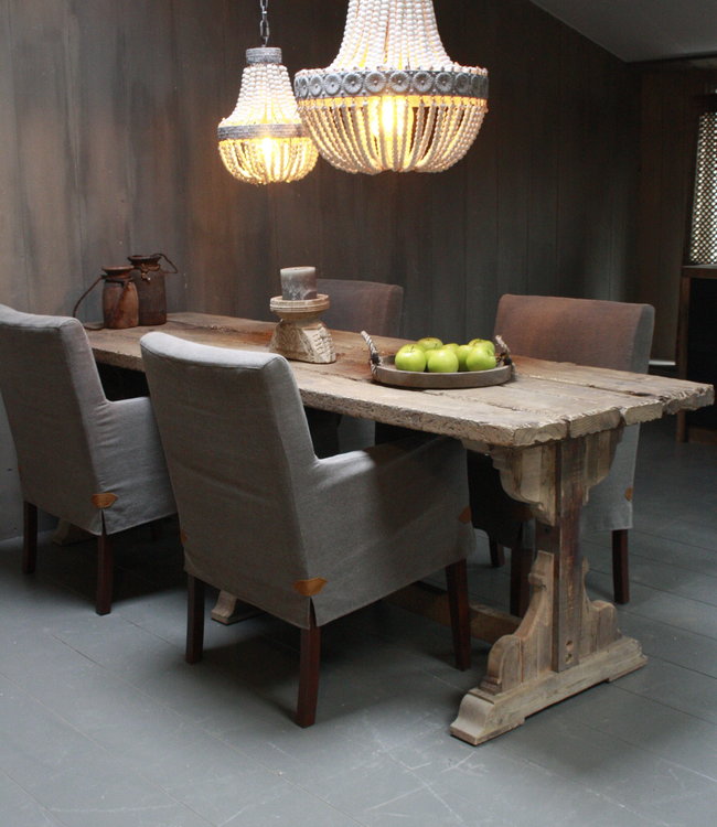 Rene Houtman Kralen Hanglamp Wit XL Rosalie 62 x 51 cm