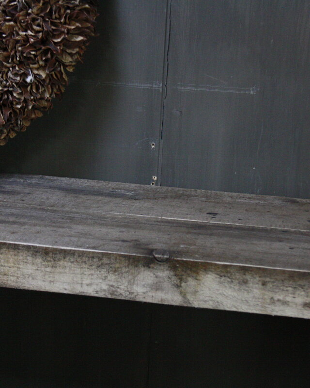 Rene Houtman Massief oud houten wandtafel/sidetable Liedi