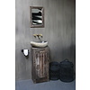 Oud Eikenhouten Toiletmeubel 90 x 40 x 30 cm
