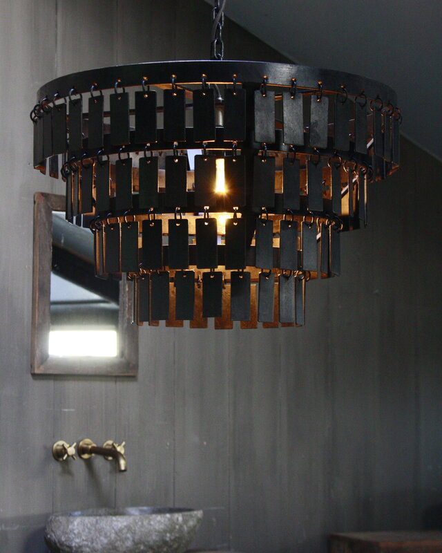 Rene Houtman Landelijke Metalen Hanglamp Dean H33 x B55 cm
