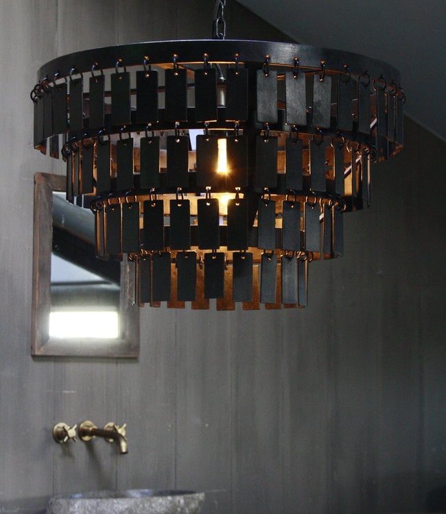 Rene Houtman Landelijke Metalen Hanglamp Dean H33 x B55 cm