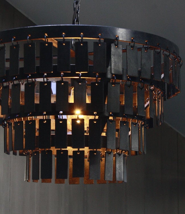 Rene Houtman Landelijke Metalen Hanglamp Dean H33 x B55 cm