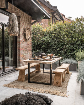 Bazar Bizar De Suar Eettafel - Natuurlijk L200 x B90 x H75