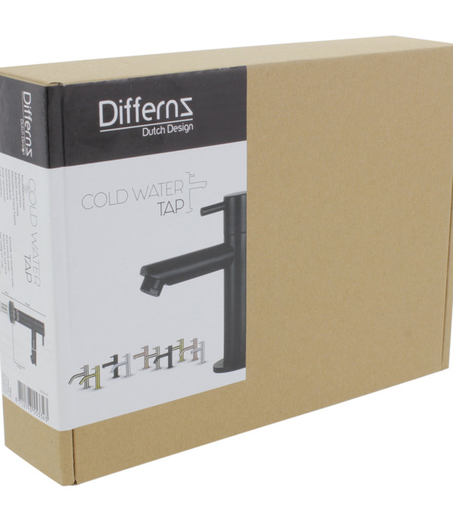 Differnz Fonteinkraan Differnz Mix Recht Mat Zwart