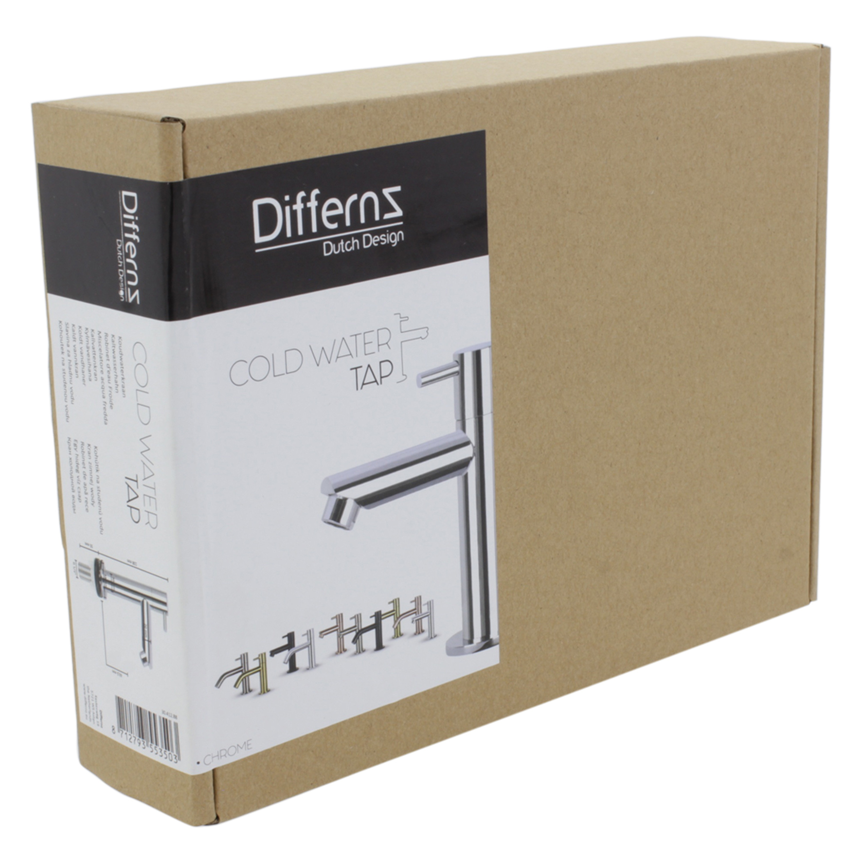 Differnz Fonteinkraan Differnz Mix Recht Chroom