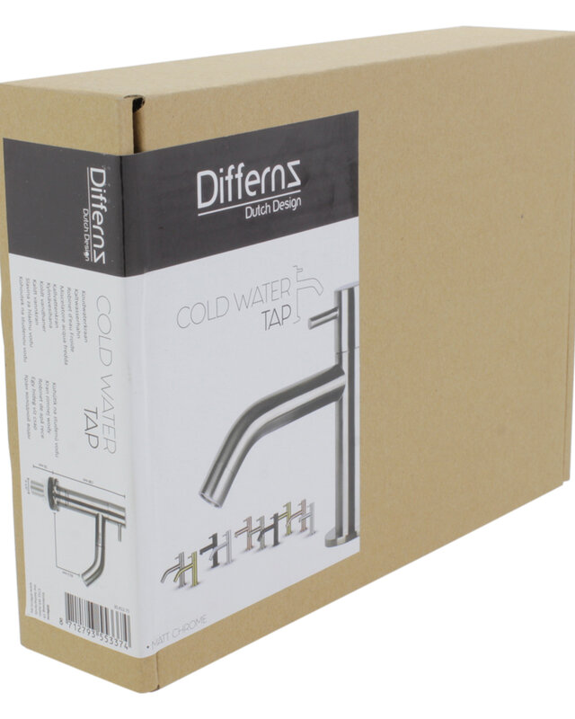 Differnz Fonteinkraan Differnz Mix Gebogen Mat Chroom