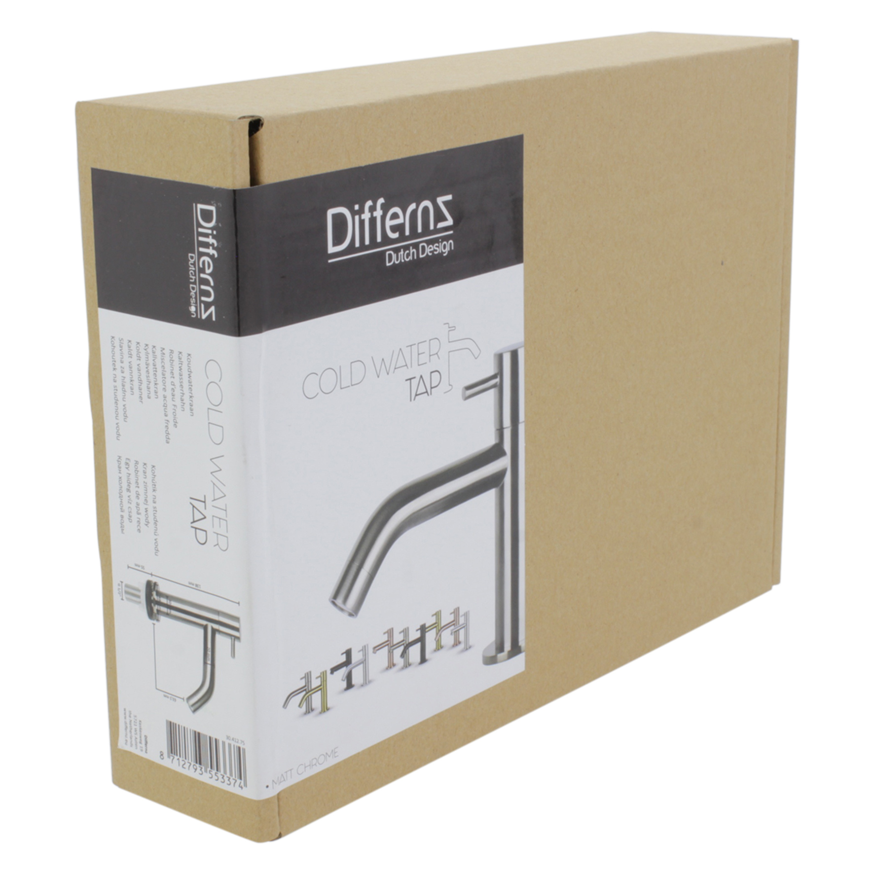 Differnz Fonteinkraan Differnz Mix Gebogen Mat Chroom