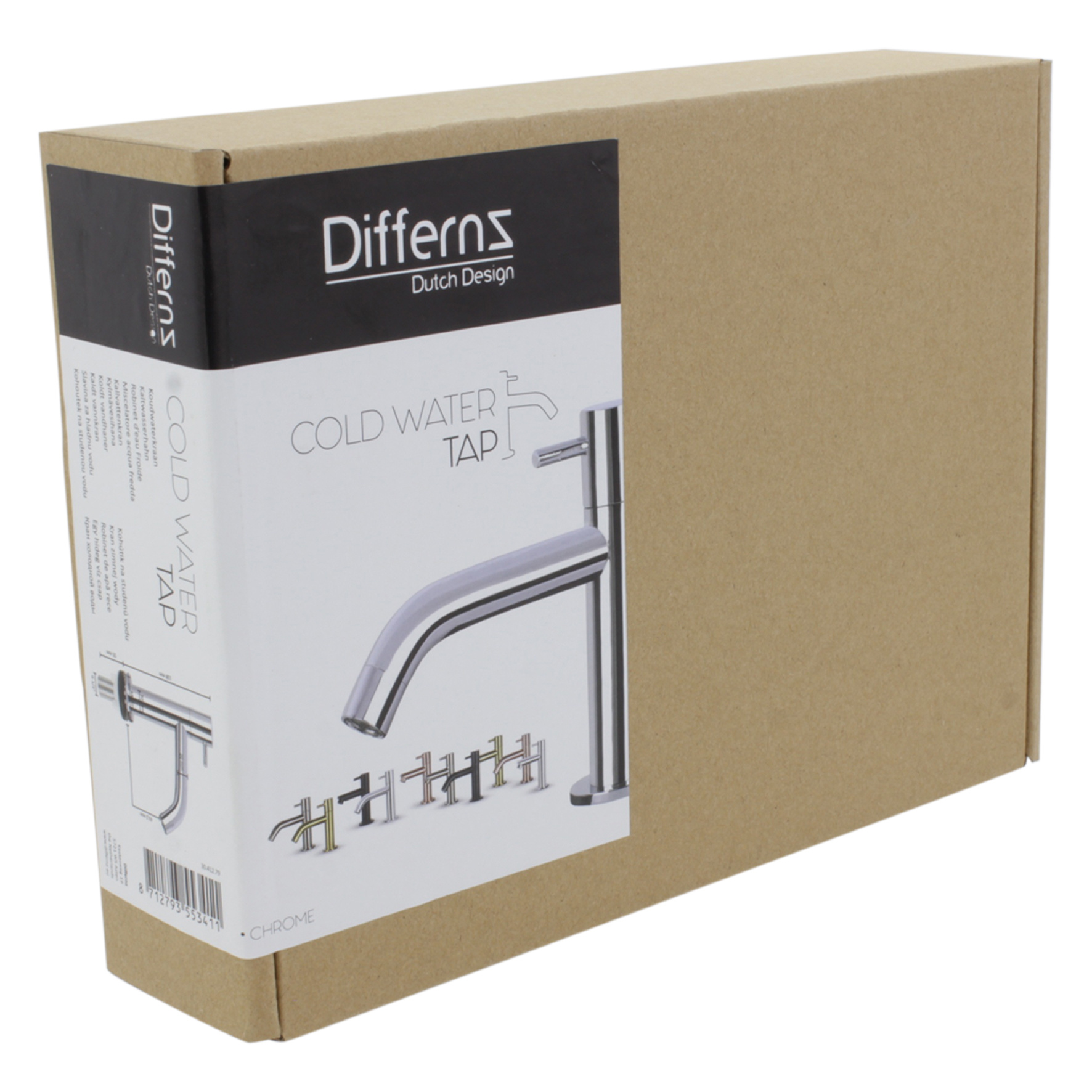Differnz Fonteinkraan Differnz Mix Gebogen Chroom