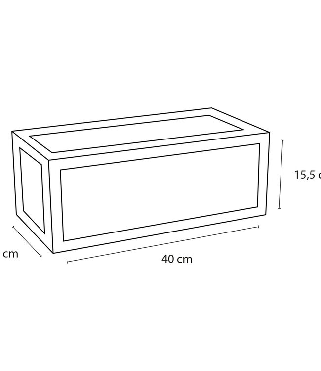 Differnz Handdoekrek Fontein 40x22 cm Zwart