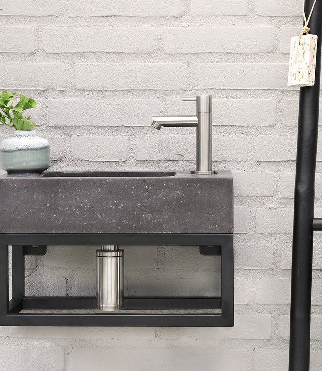 Differnz Handdoekrek fontein 38.5 x 18.5 cm Zwart