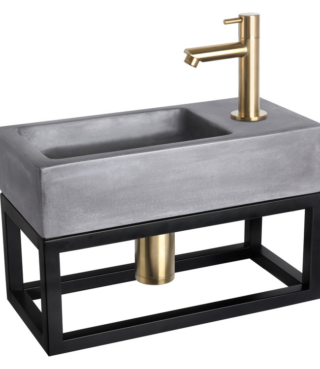 Differnz Handdoekrek fontein 38.5 x 18.5 cm Zwart