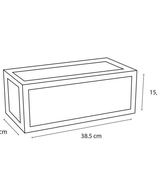 Differnz Handdoekrek fontein 38.5 x 18.5 cm Zwart