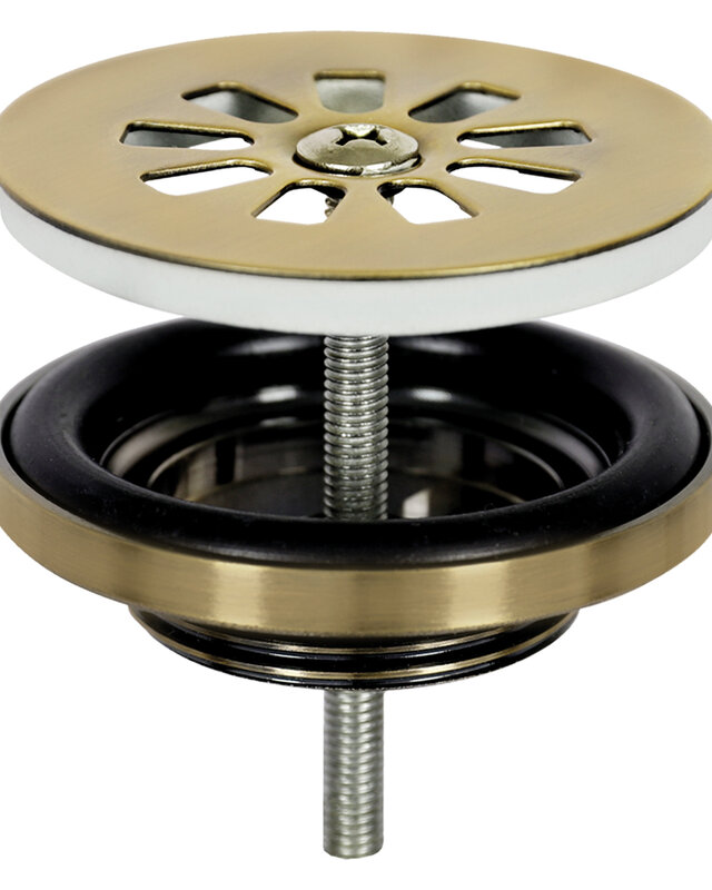 Differnz Afvoerplug – Mat goud 64 mm