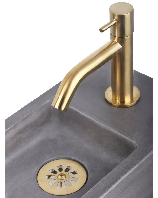 Differnz Afvoerplug – Mat goud 64 mm