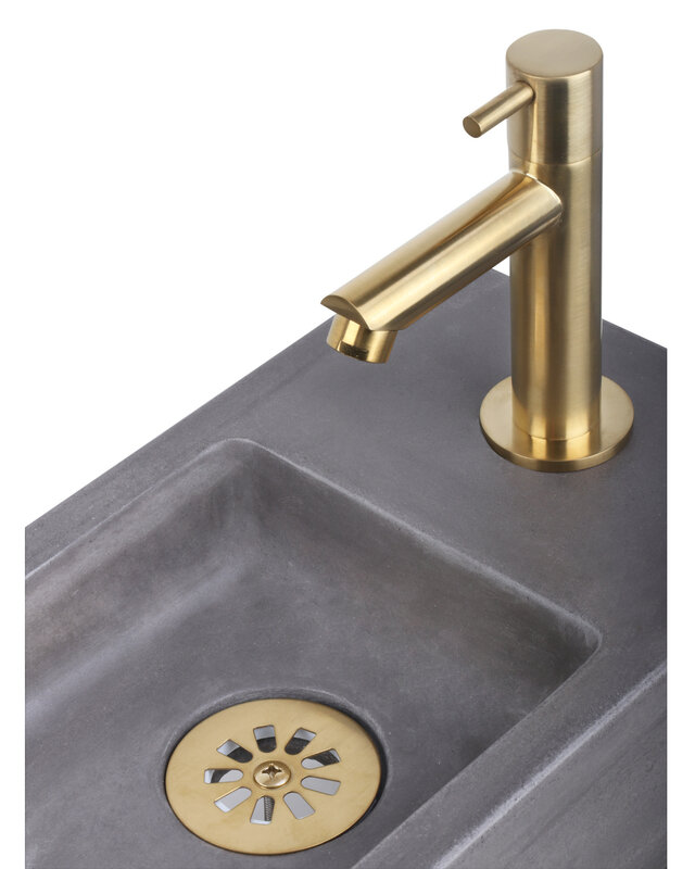 Differnz Afvoerplug – Mat goud 64 mm
