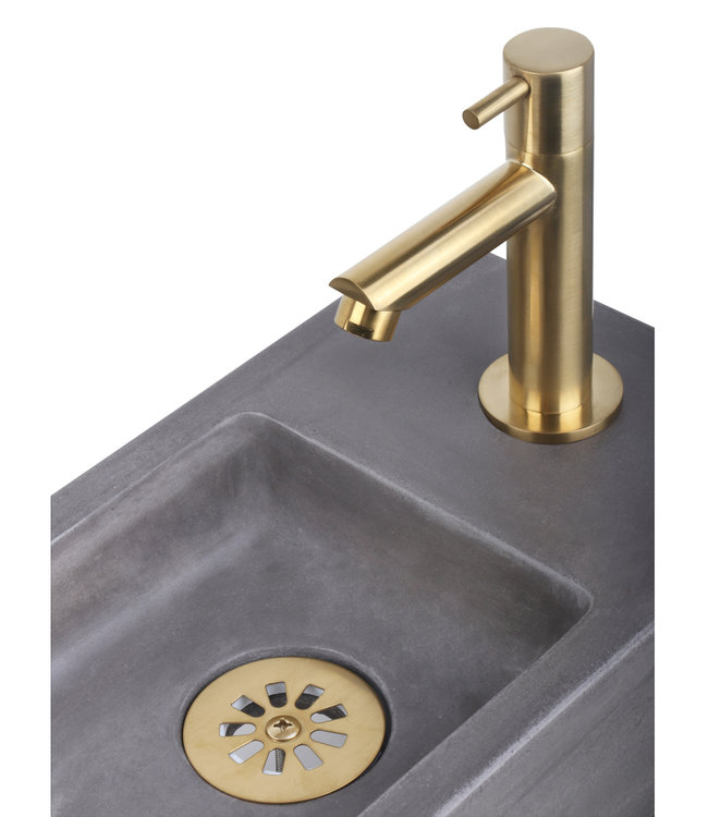 Differnz Afvoerplug – Mat goud 64 mm