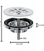 Differnz Afvoerplug – Chroom 64 mm