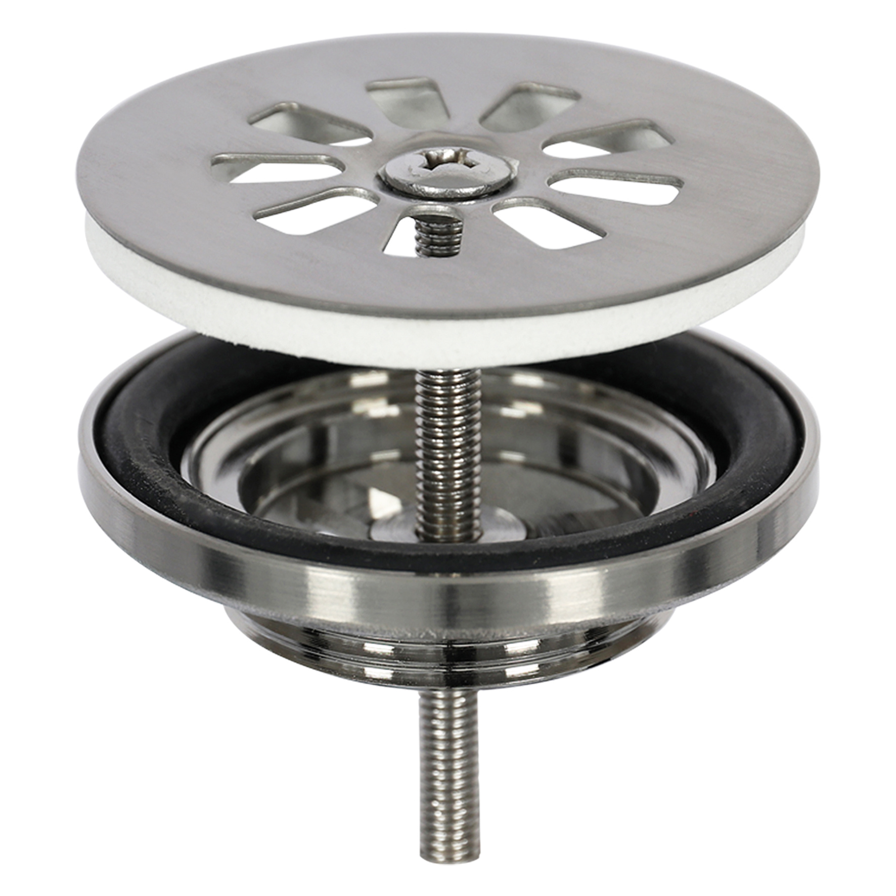 Differnz Afvoerplug – Mat chroom 64 mm