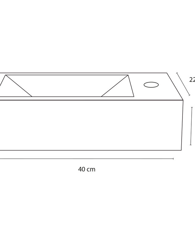 Differnz Force fontein – Beton donkergrijs 22 x 40 x 8 cm