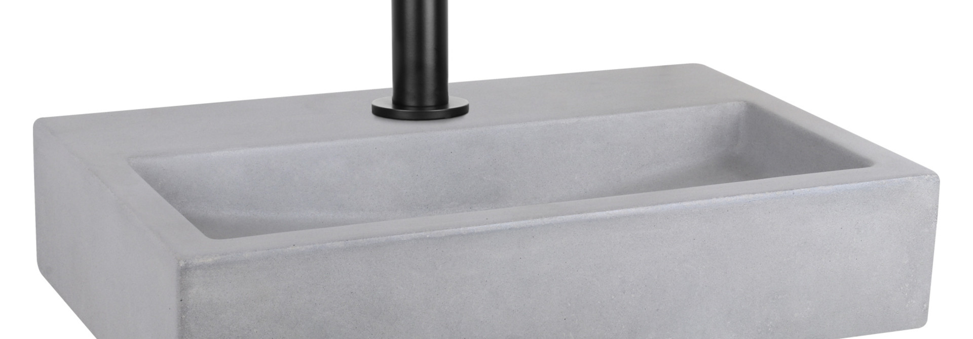 Flat fontein – Beton lichtgrijs 24 x 38 x 8 cm