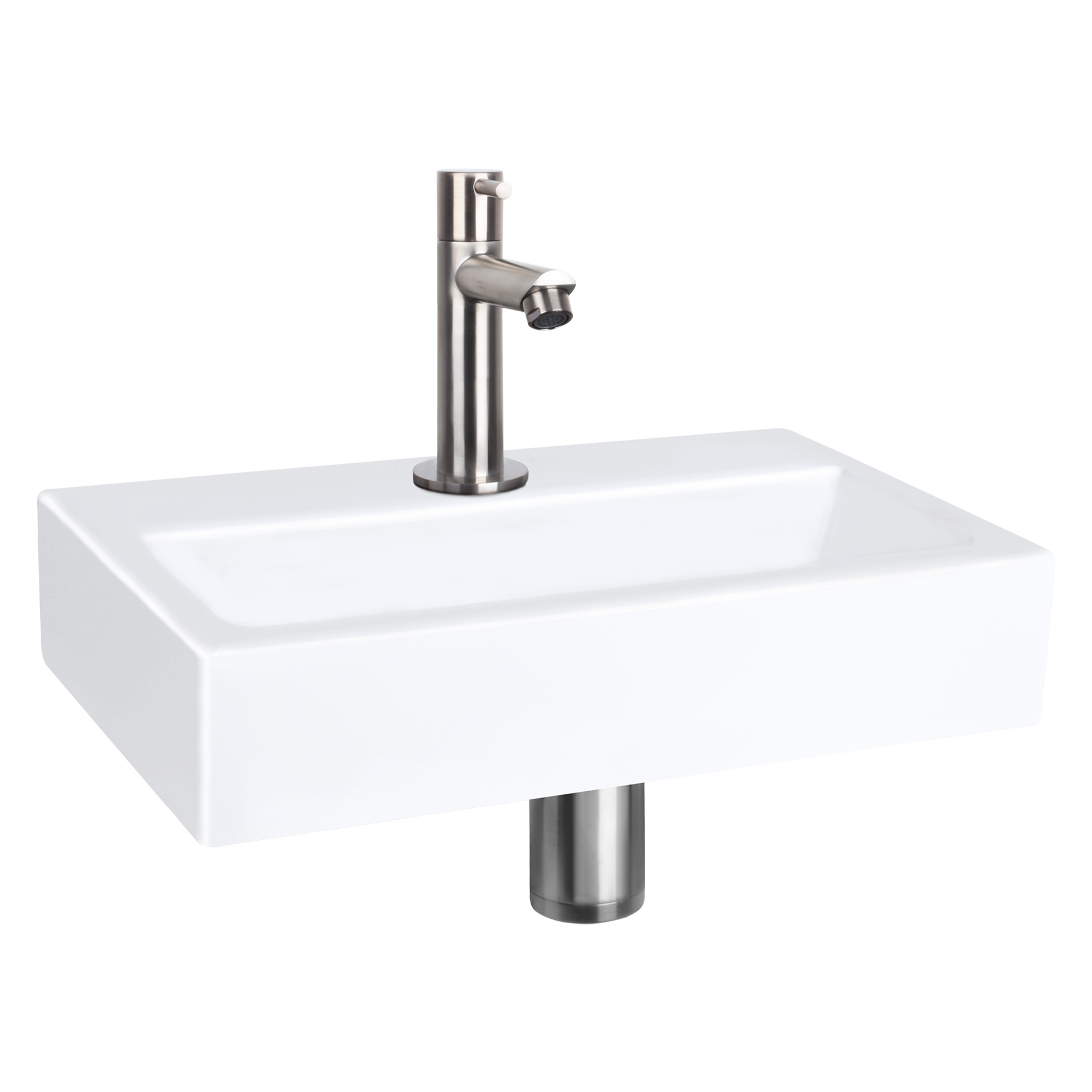 Differnz Flat Small fontein – Keramiek wit 24 x 38 x 7 cm