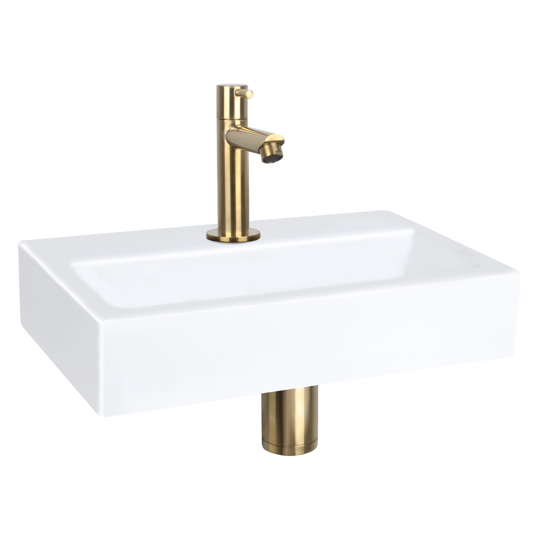 Differnz Flat Small fontein – Keramiek wit 24 x 38 x 7 cm
