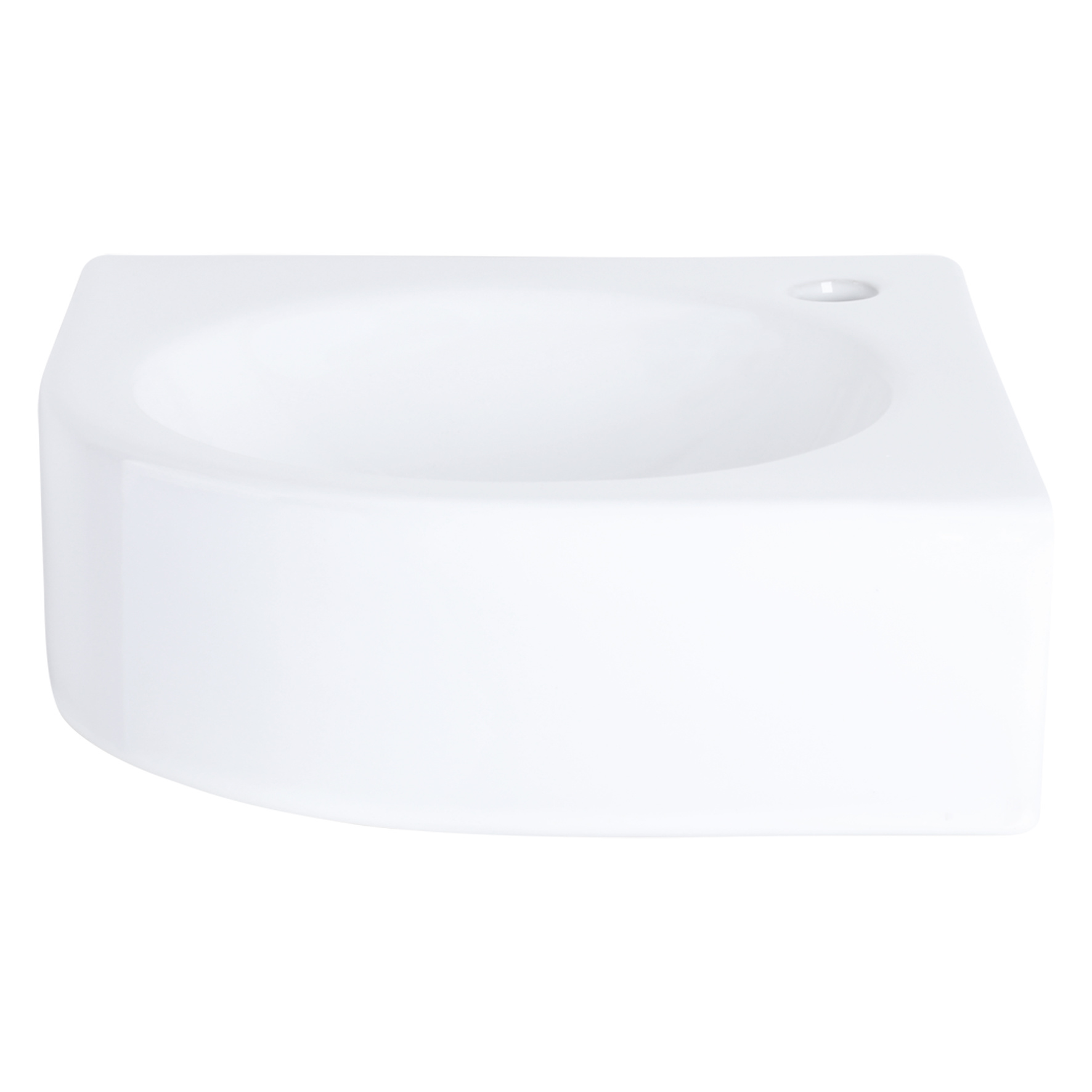 Differnz Cleo hoekfontein – Keramiek wit 30 x 30 x 10 cm