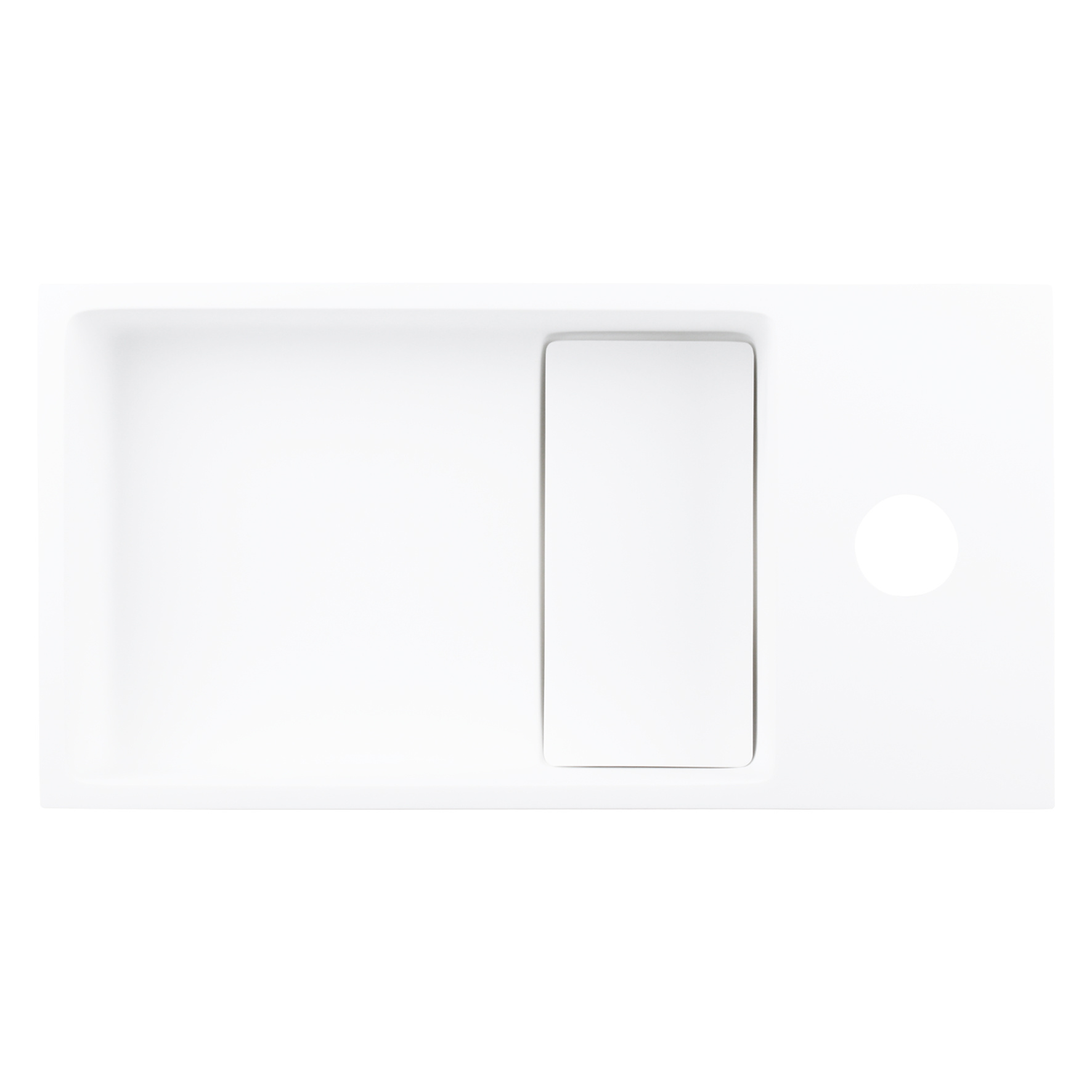 Differnz Solid fontein – Solid surface 18,5 x 36 x 9 cm