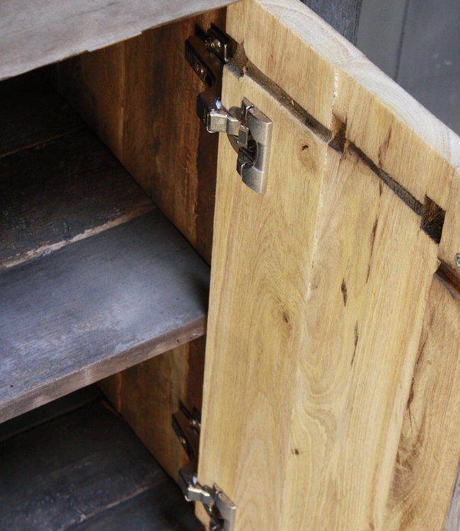 Rene Houtman Oud Eikenhouten Badkamermeubel 85 x 61 x 40 cm