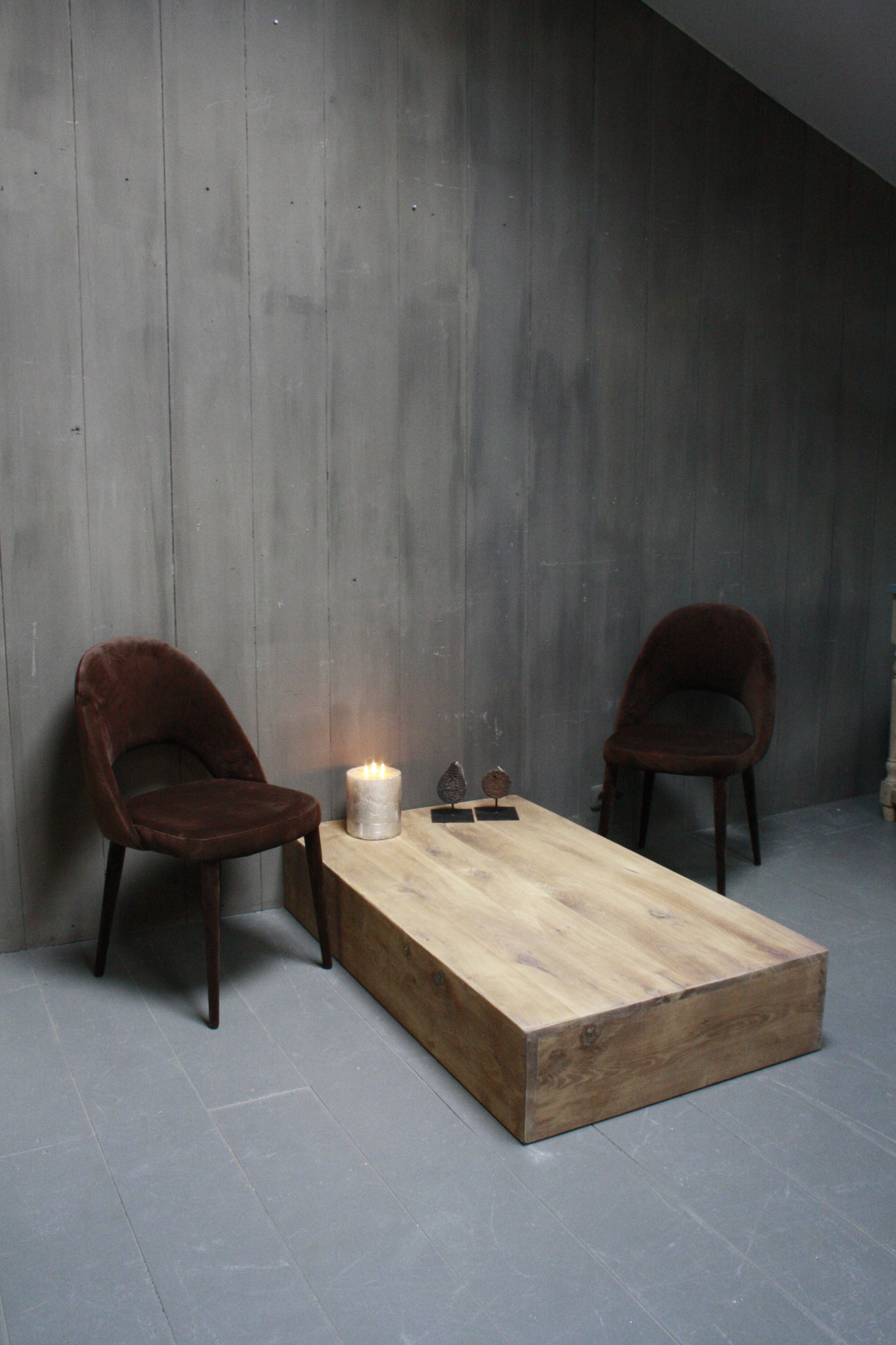 Rene Houtman Bloq Eikenhouten Salontafel L140xB80xH25 cm
