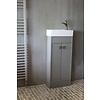 Landelijk toiletmeubel + fontein wit 90 x 38 cm