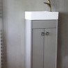 Rene Houtman Landelijk toiletmeubel + fontein wit 90 x 38 cm Rene Houtman Landelijk toiletmeubel + fontein wit 90 x 38 cm