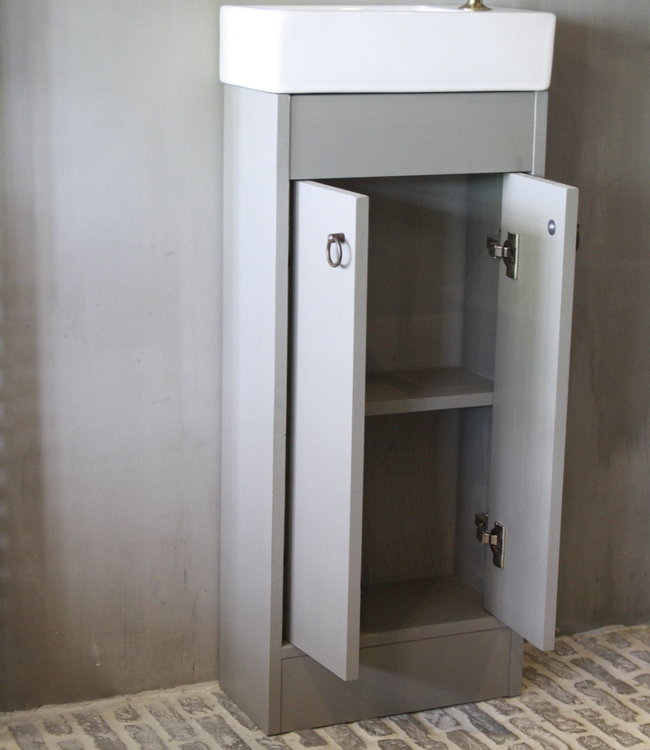 Rene Houtman Landelijk toiletmeubel + fontein wit 90 x 38 cm