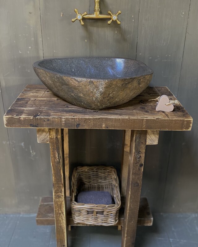 Rene Houtman Massief oud houten toiletmeubel Liedi - Small -