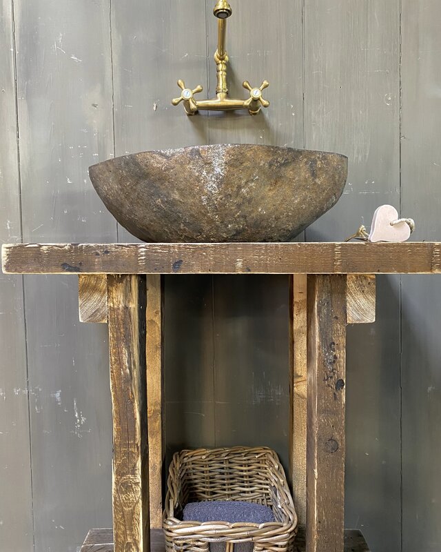 Rene Houtman Massief oud houten toiletmeubel Liedi - Small -