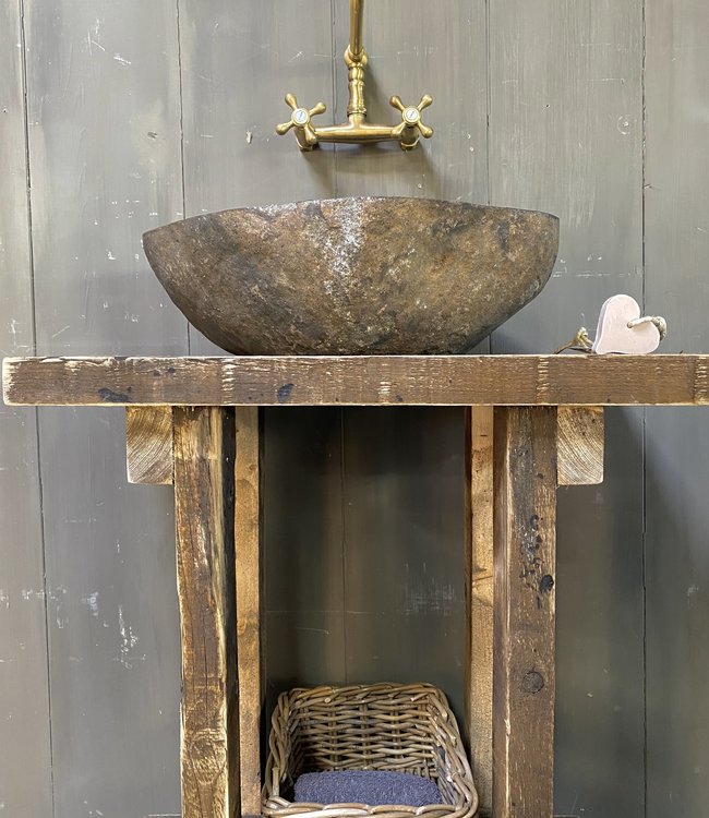 Rene Houtman Massief oud houten toiletmeubel Liedi - Small -