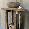 Rene Houtman Massief oud houten toiletmeubel Liedi - Small - Rene Houtman Massief oud houten toiletmeubel Liedi - Small -