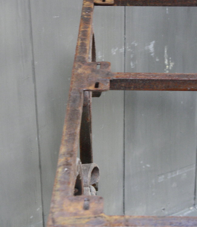 Rene Houtman IJzeren Tafelonderstel Krulpoten Tuintafel Cannes 200 x 70 cm