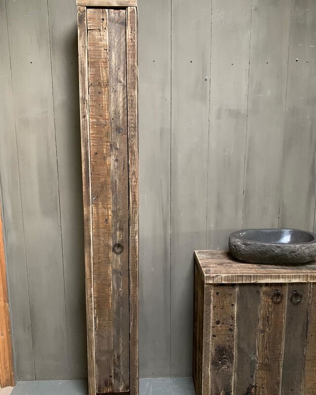 Rene Houtman Oud houten badkamermeubel Kelsey 90 cm