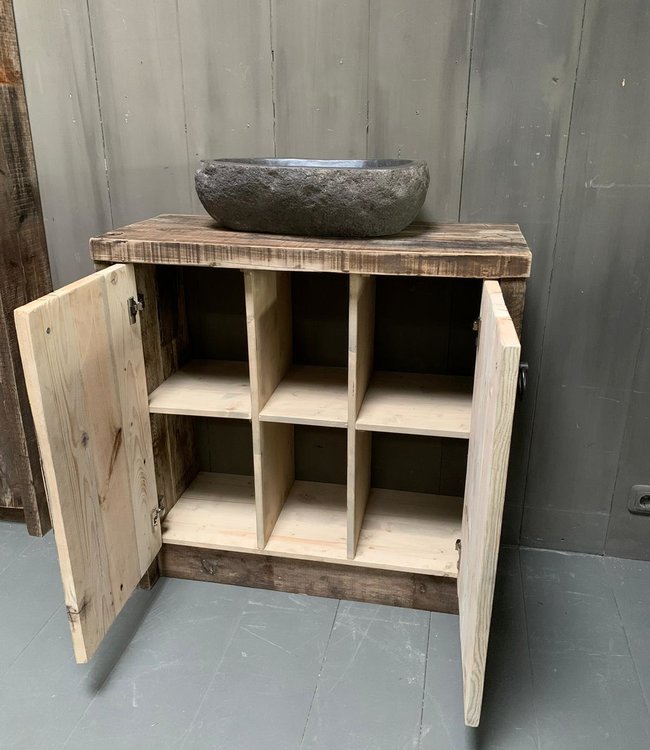 Rene Houtman Oud houten badkamermeubel Kelsey 90 cm