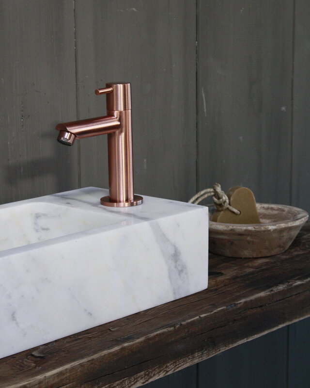 Rene Houtman Rosa - Complete Fonteinset - Wit - Koper