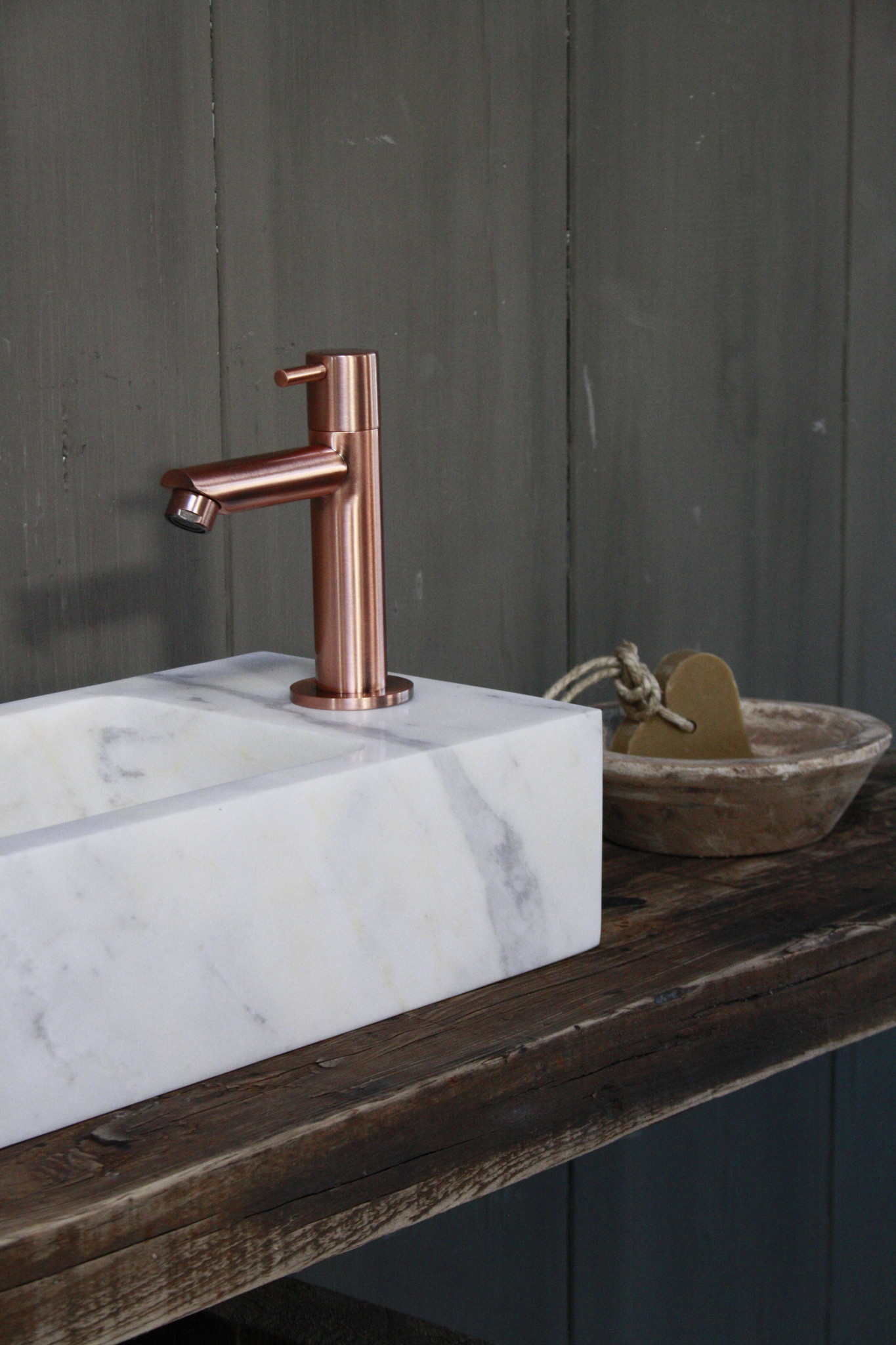 Rene Houtman Rosa - Complete Fonteinset - Wit - Koper