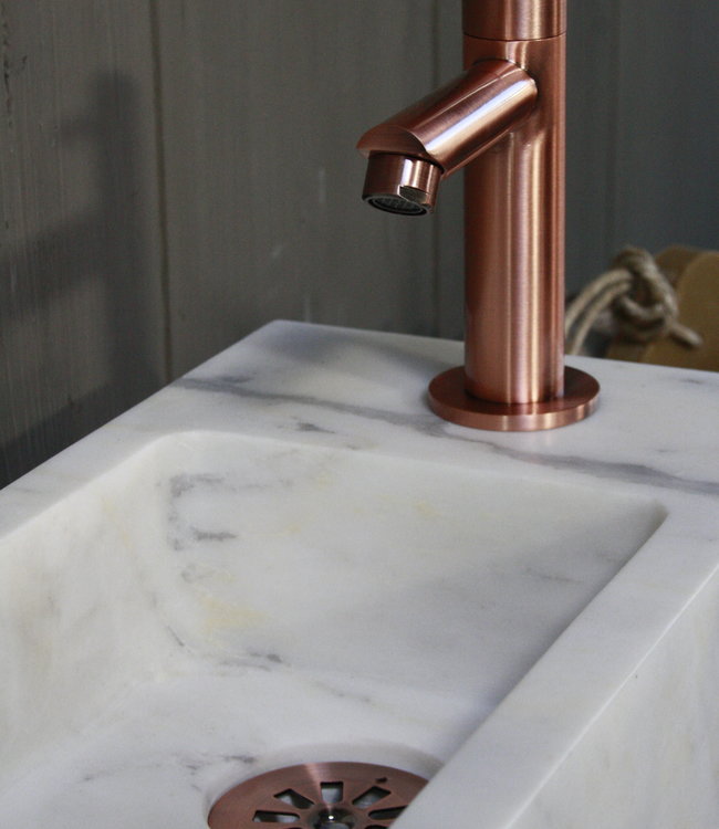 Rene Houtman Rosa - Complete Fonteinset - Wit - Koper