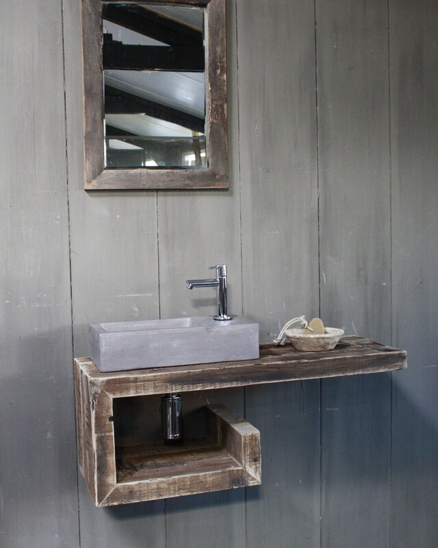 Rene Houtman Rosa - Fonteinmeubelset - Beton - Chroom