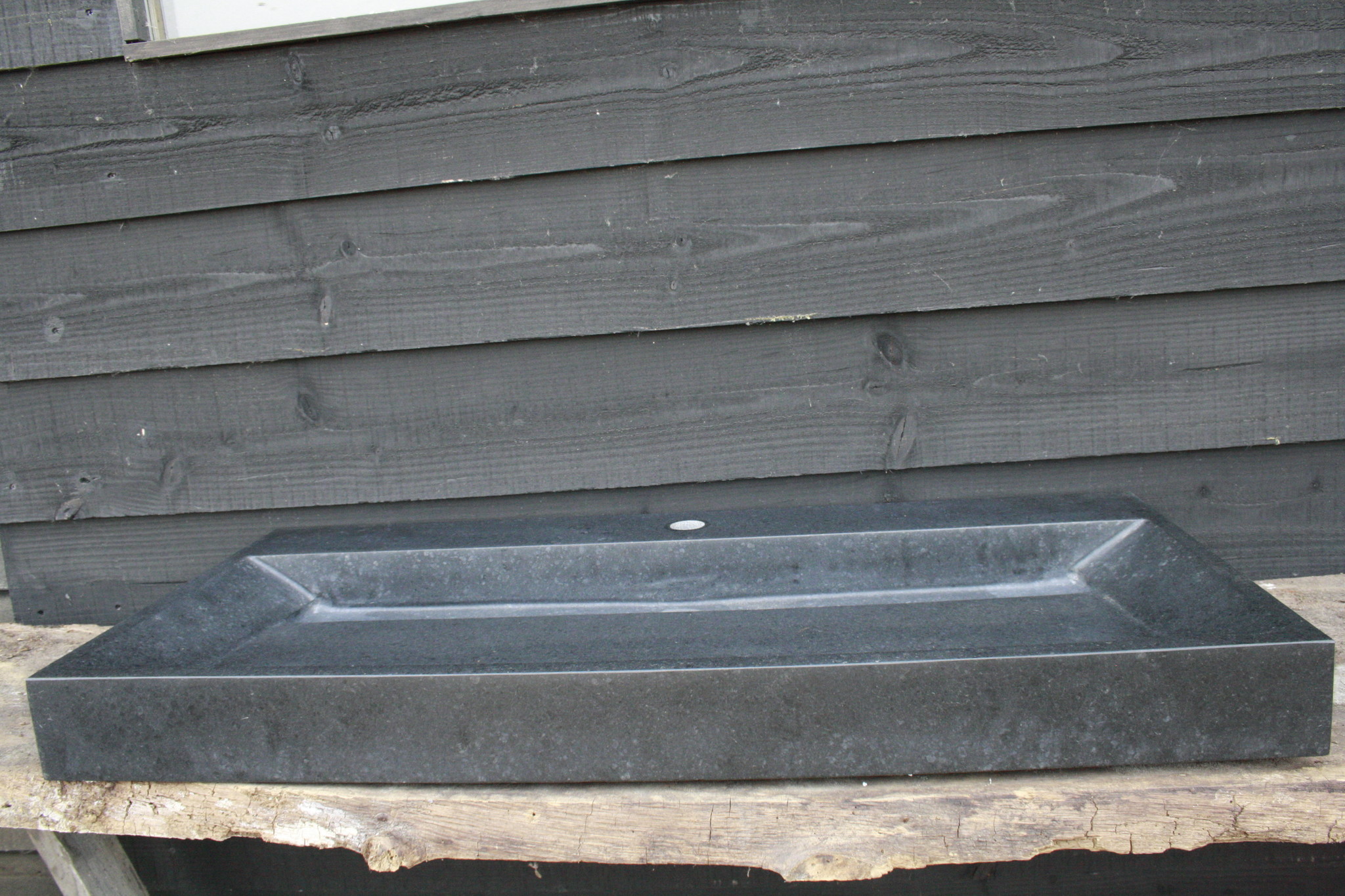 Forzalaqua Wastafel Natuursteen Gezoet 100,5x51,5x9 cm