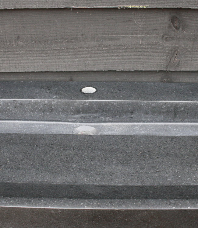 Forzalaqua Wastafel Natuursteen Gezoet 100,5x51,5x9 cm