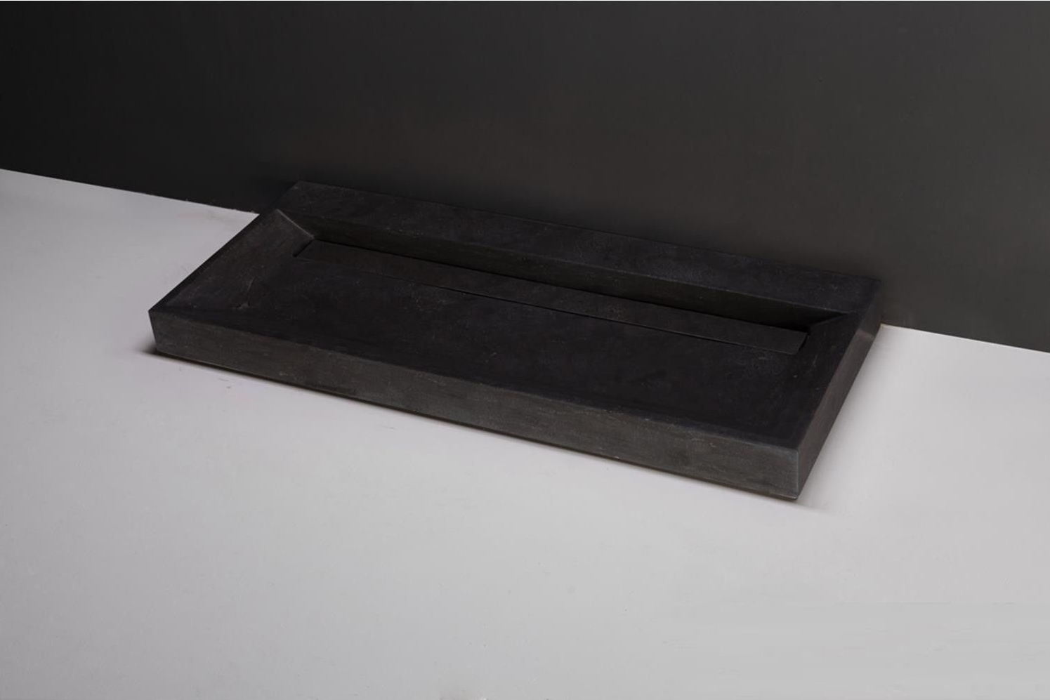 Forzalaqua Wastafel Natuursteen Gezoet 100,5x51,5x9 cm