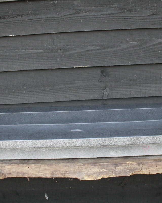 Forzalaqua Wastafel Natuursteen Gebrand 120,5x51,5x9,5 cm